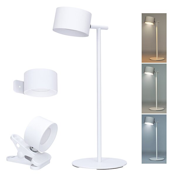 SOLIGHT LED nabíjecí lampička 3v1, 280lm, změna CCT, stmívání, bílá