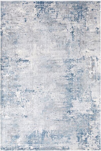 Kobercový ráj Moderní kusový koberec abstraktní Pula Spark modrý šedý Rozměr: 80x150 cm