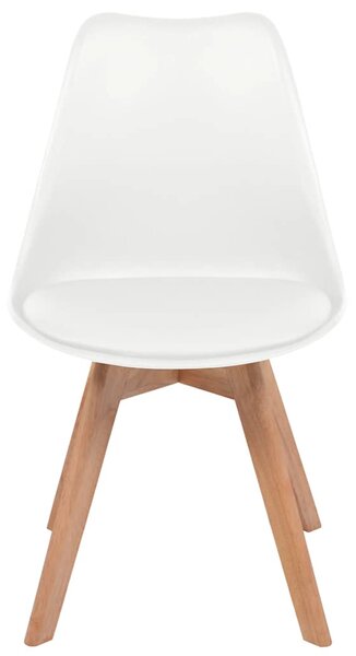 Jídelní židle 6 ks bílé plast 274850