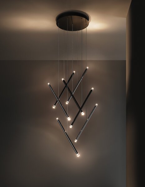 Lodes LED závěsné svitidlo A-Tube Nano Duo, d. 50 cm, 2x1W Barva: Champagne
