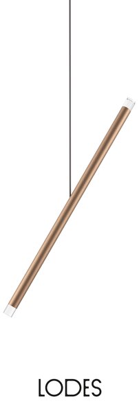 Lodes LED závěsné svitidlo A-Tube Nano Duo, d. 50 cm, 2x1W Barva: Champagne