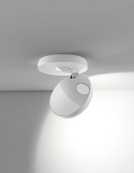 Lodes LED stropní svítidlo Nautilus, Ø 13,4 cm, 2x12W Barva: Matná černá, Teplota světla: 2700K - teplá bílá