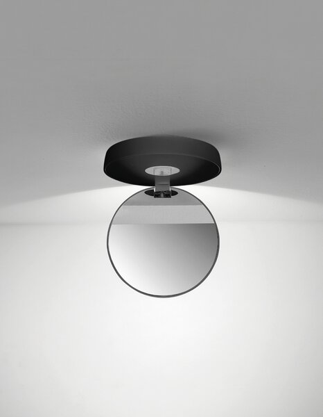 Lodes LED stropní svítidlo Nautilus, Ø 13,4 cm, 2x12W Barva: Matná černá, Teplota světla: 2700K - teplá bílá