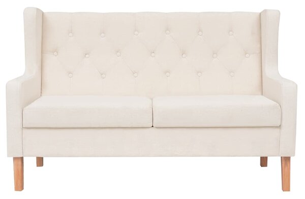 Sedací souprava 2 kusy textil krémově bílá 274928