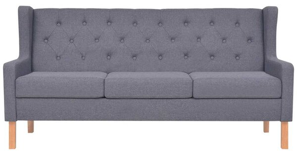 Sedací souprava 2 kusy textil šedá 274934