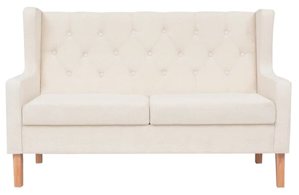 Sedací souprava 2 kusy textil krémově bílá 274930