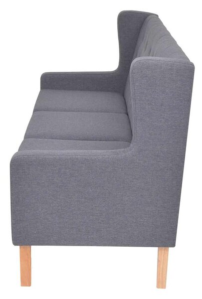 Sedací souprava 2 kusy textil šedá 274934