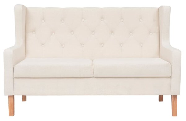 Sedací souprava 2 kusy textil krémově bílá 274930