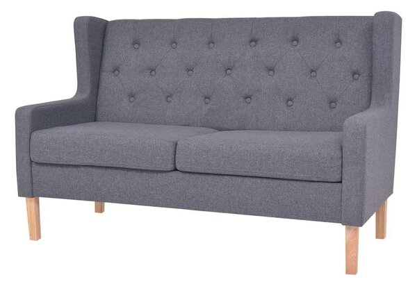 Sedací souprava 2 kusy textil šedá 274934