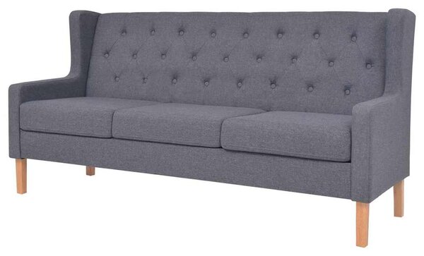 Sedací souprava 2 kusy textil šedá 274934