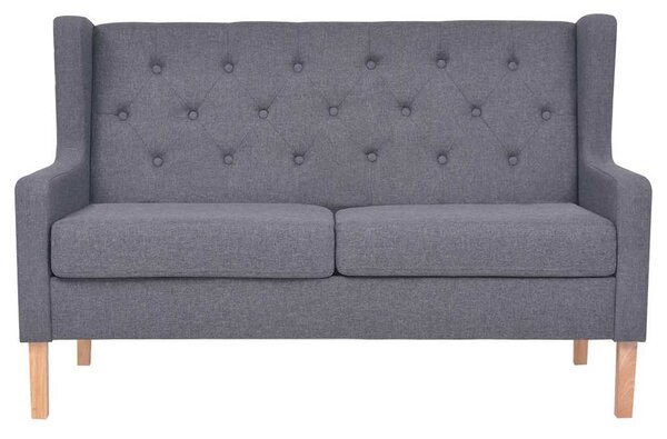 Sedací souprava 2 kusy textil šedá 274934