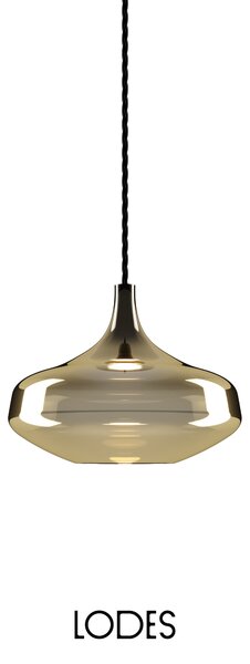 Lodes Designové LED závěsné svítidlo Nostalgia L, 2700K, 1x7W Barva: Bronz, Barva struktury: Černá