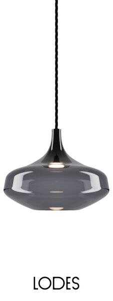 Lodes Designové LED závěsné svítidlo Nostalgia L, 2700K, 1x7W Barva: Bronz, Barva struktury: Černá