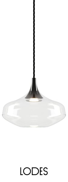 Lodes Designové LED závěsné svítidlo Nostalgia L, 2700K, 1x7W Barva: Bronz, Barva struktury: Černá