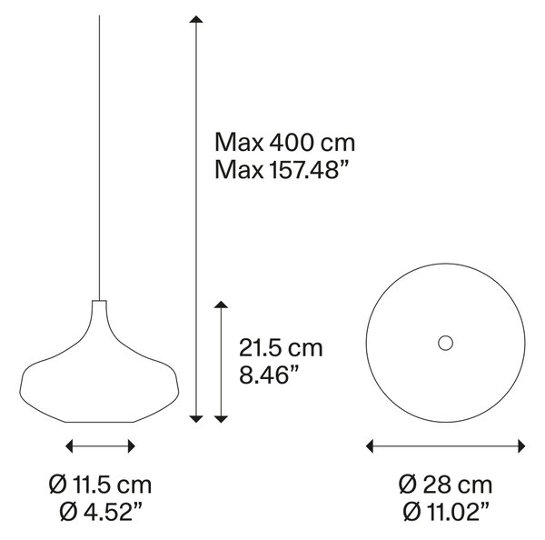 Lodes Designové LED závěsné svítidlo Nostalgia L, 2700K, 1x7W Barva: Bronz, Barva struktury: Černá