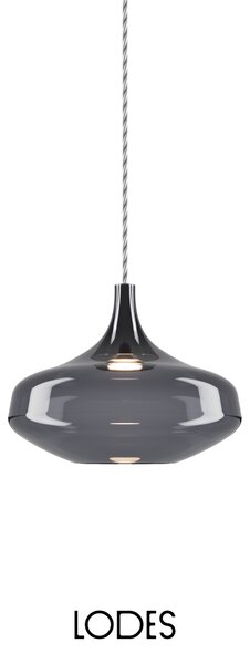 Lodes Designové LED závěsné svítidlo Nostalgia L, 2700K, 1x7W Barva: Bronz, Barva struktury: Černá