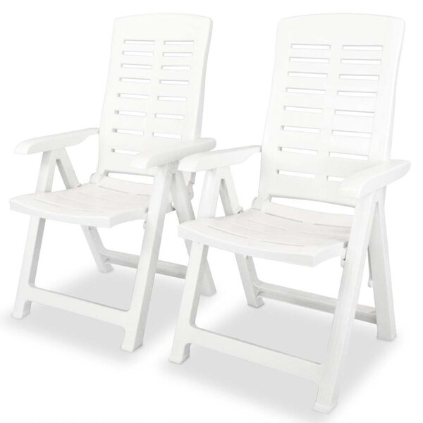 3dílný bistro set plastový bílý 275073