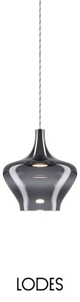 Lodes Designové LED závěsné svítidlo Nostalgia M, 2700K, 1x7W Barva: Bronz, Barva struktury: Černá