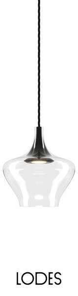 Lodes Designové LED závěsné svítidlo Nostalgia M, 2700K, 1x7W Barva: Bronz, Barva struktury: Černá