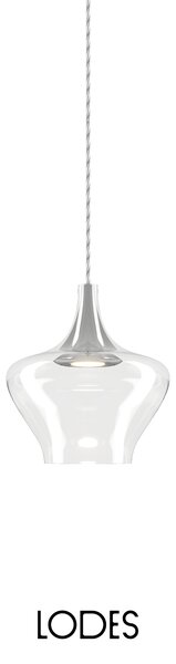 Lodes Designové LED závěsné svítidlo Nostalgia M, 2700K, 1x7W Barva: Bronz, Barva struktury: Černá