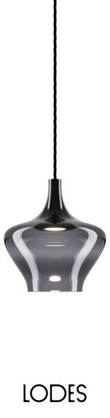 Lodes Designové LED závěsné svítidlo Nostalgia M, 2700K, 1x7W Barva: Bronz, Barva struktury: Černá