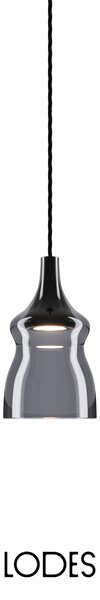 Lodes Designové LED závěsné svítidlo Nostalgia S, 2700K, 1x7W Barva: Bronz, Barva struktury: Černá