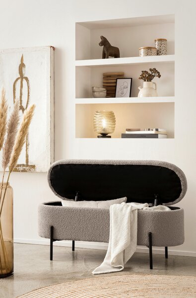TABURETOVÁ LAVICE, textil, 110/44/40 cm Livetastic - Taburety, Online Only