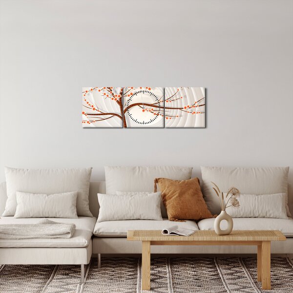 Obraz - Strom v nekonečnu (s hodinami) (90x30 cm)