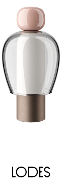 Lodes LED stmívatelná přenosná stolní lampa Easy Peasy, Ø 12,1 cm, 1x5W Barva: tyrkysová
