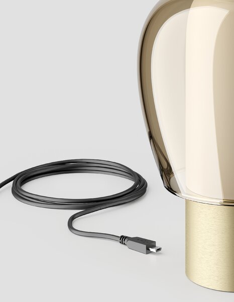 Lodes LED stmívatelná přenosná stolní lampa Easy Peasy, Ø 12,1 cm, 1x5W Barva: tyrkysová