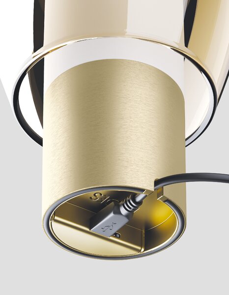 Lodes LED stmívatelná přenosná stolní lampa Easy Peasy, Ø 12,1 cm, 1x5W Barva: tyrkysová
