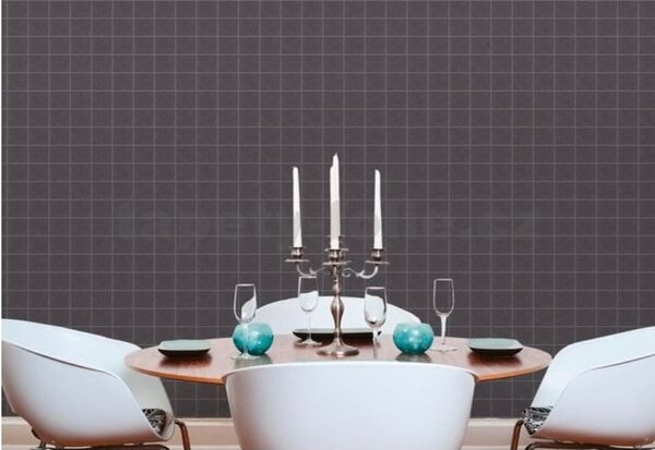 Vliesové tapety na zeď Luxury 30672-1 rozměr 10,05 m x 0,53 m, čtverce šedé s hnědou spárou, A.S. Création