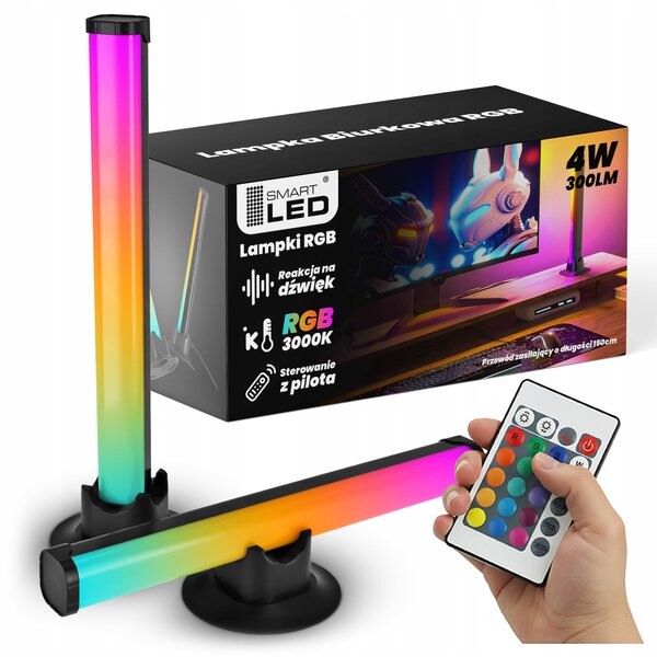 LED stolní lampa, RGB a 3000 K, 4 W, 300 lm