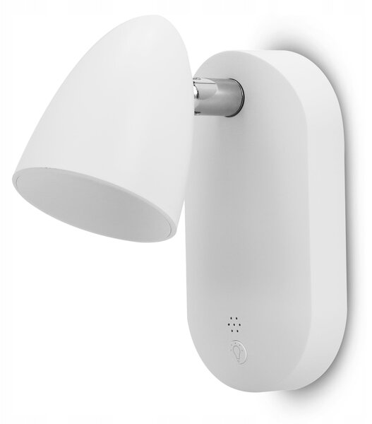 LED nástěnné svítidlo, stmívatelné, CCT, na baterii, 1 W, 60 lm, 12 × 6 × 10 cm