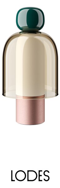 Lodes LED stmívatelná přenosná stolní lampa Easy Peasy, Ø 11,6 cm, 1x5W Barva: Zelená