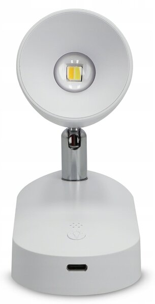 LED nástěnné svítidlo, stmívatelné, CCT, na baterii, 1 W, 60 lm, 12 × 6 × 10 cm