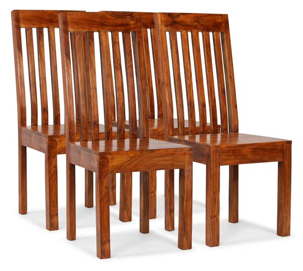 Jídelní židle 4 ks masivní dřevo moderní 275273