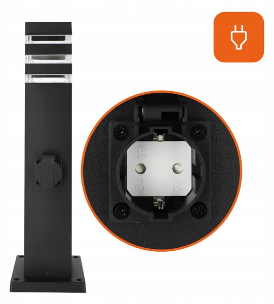 Venkovní osvětlovací sloupek E27 230 V, 50 cm, IP54