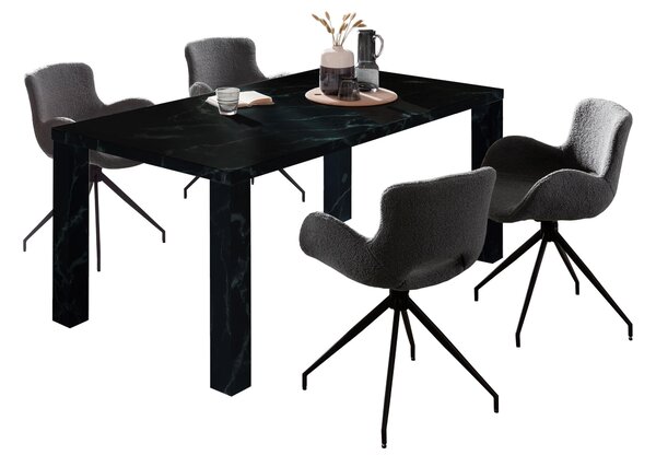 JÍDELNÍ STŮL, černá, 180/90/76 cm MID.YOU - Online Only jídelní stoly, Online Only