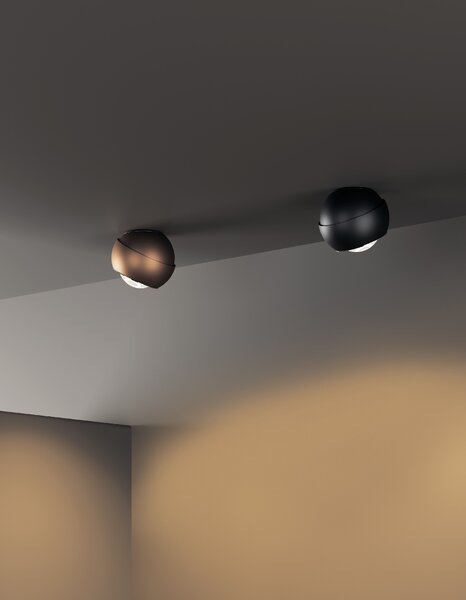 Lodes LED stropní svítidlo Spider, Ø 12 cm, 1x11W Barva: Matná černá, Teplota světla: 2700K - teplá bílá
