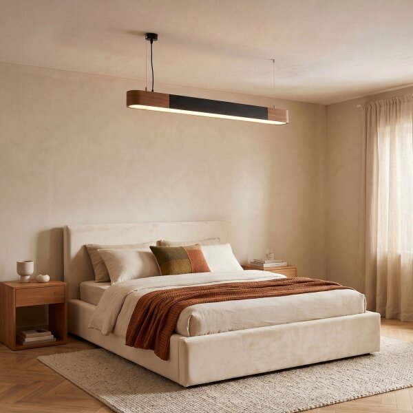 BRILAGI - LED Lustr na lanku GARDALINE LED/100W/230V dub/černá