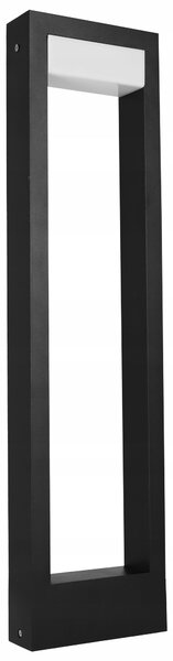 Černý venkovní osvětlovací sloupek 230 V, 60 cm, IP44, neutrální bílá