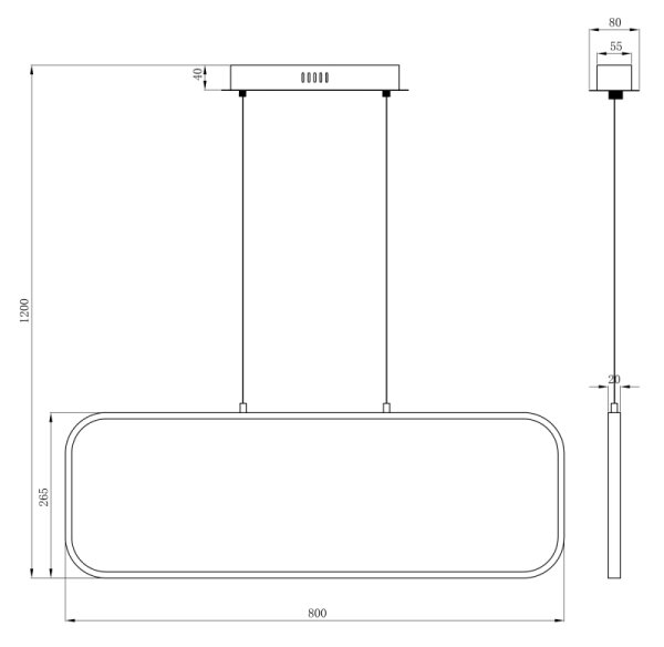Globo 67262H - LED Lustr na lanku SILLA LED/24W/230V