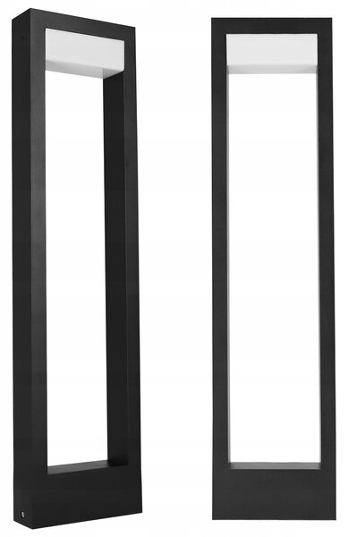 Černý venkovní osvětlovací sloupek 230 V, 60 cm, IP44, neutrální bílá