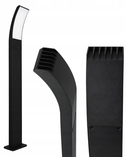 Černý venkovní osvětlovací sloupek 230 V, 80 cm, IP54, neutrální bílá