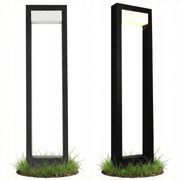 Černý venkovní osvětlovací sloupek 230 V, 60 cm, IP44, neutrální bílá