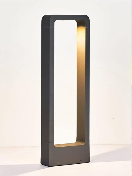 Černý venkovní osvětlovací sloupek 80 cm – neutrální bílá, IP44, 10 W
