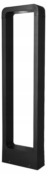 Černý venkovní osvětlovací sloupek 80 cm – neutrální bílá, IP44, 10 W