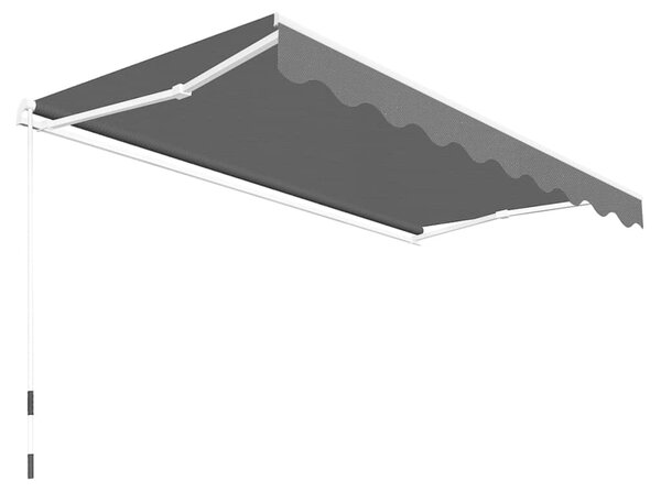 Skládací markýza na ruční ovládání 300 cm antracitová 275561
