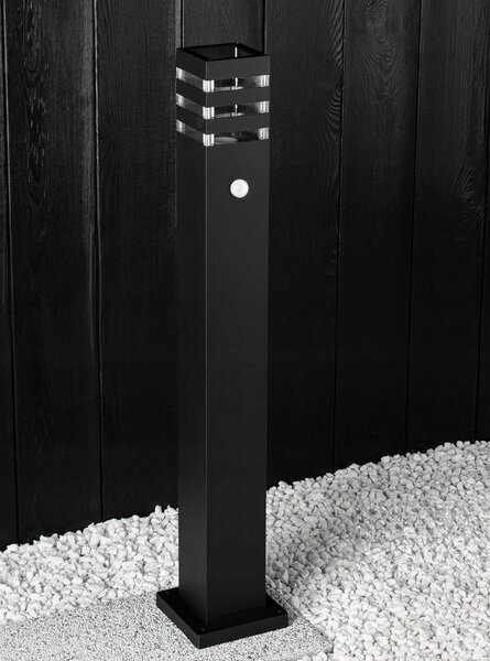Venkovní osvětlovací sloupek E27 s pohybovým čidlem, 80 cm, IP54